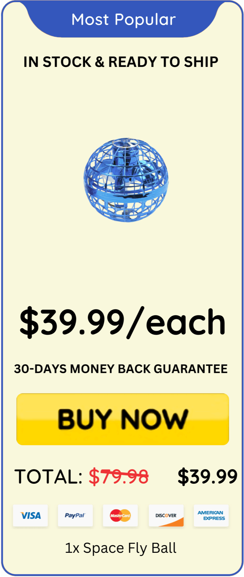 Space Fly Ball price 